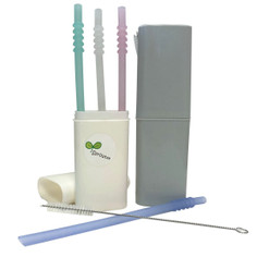 16-Ounce Bottle Cleaning Brush with 4 Colorful Silicone Straws product